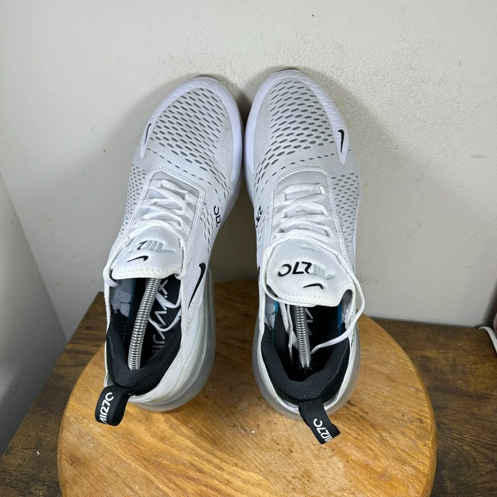 Nike Air Max 270 White Black AH8050-100 Mens Sneakers Size 13